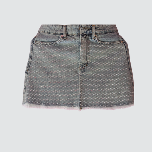 Denim Bling Skirt 80's