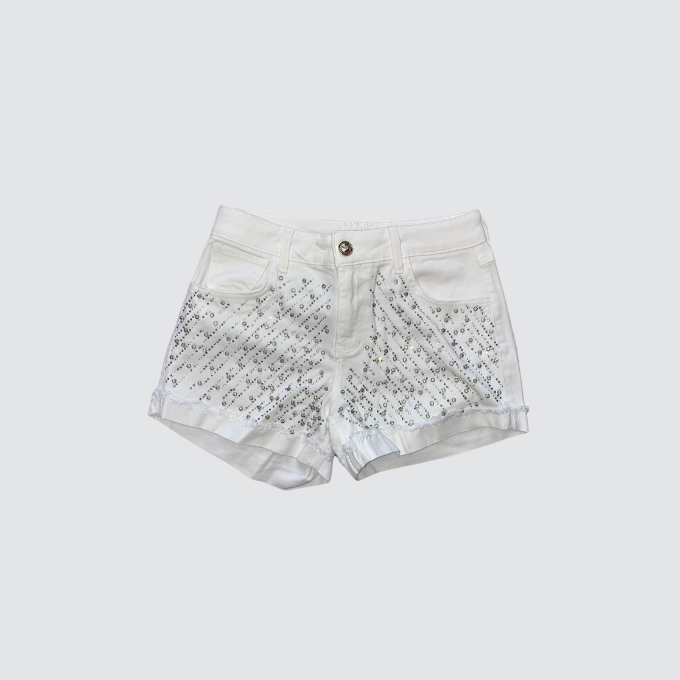 Miss Chic Shorts White