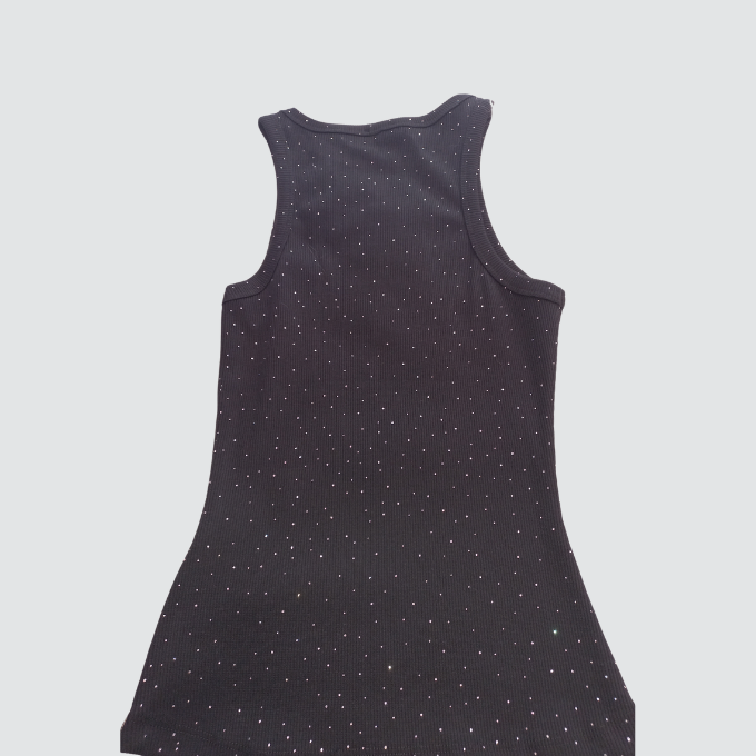 Miss Sparkle Top Black